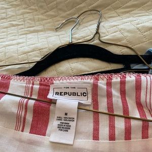 Stripes dress pinky and white